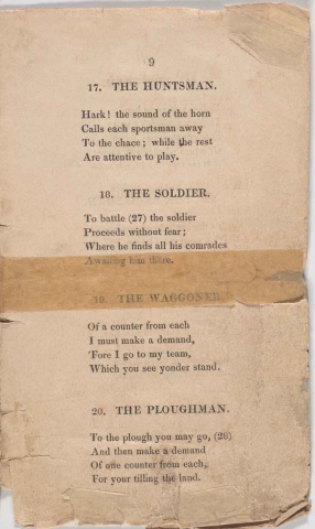 explanation from the booklet for "Every Man to His Station"