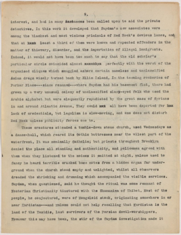Fig. 3bvi. H. P. Lovecraft. “The Horror at Red Hook.” Page 17.