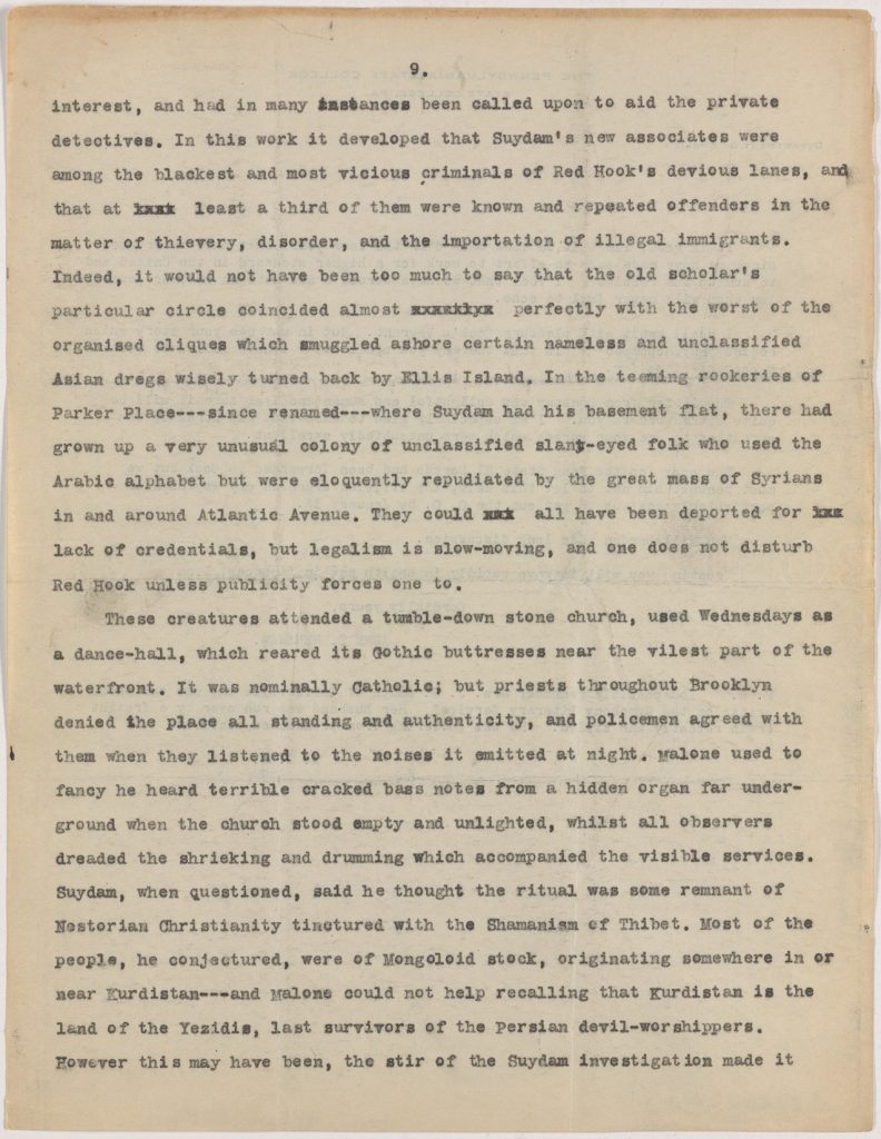 Fig. 3bvi. H. P. Lovecraft. “The Horror at Red Hook.” Page 17.