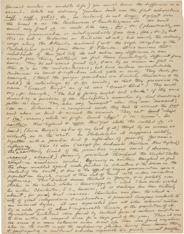 Fig. 2bi. Letter from H. P. Lovecraft to Vernon J. Shea, dated Friday, envelope postmarked Oct [?] 1931. Brown University Library, Special Collections.