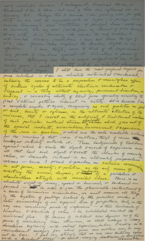 Fig. 1a. Letter from H. P. Lovecraft to Donald Wandrei, April 1, 1927. Brown University Library, Special Collections.