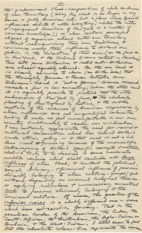 Fig. 2fv. H. P. Lovecraft. Lovecraft, Howard P. to Shea, J. Vernon, September 25, 1933. Page 9.