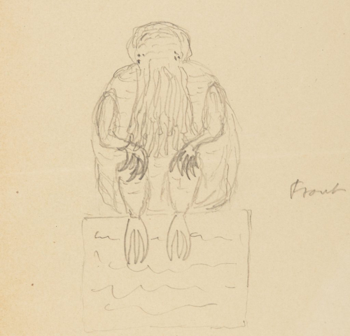 H. P. Lovecraft, "Cthulhu" (1934). Howard P. Lovecraft Collection. Brown University Library, Special Collections.
