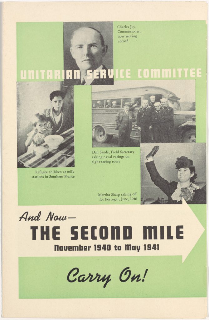 Cover of report titled "And Now—The Second Mile: November 1940 to May 1941"