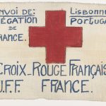 Handmade flag of the French Red Cross, 1940 France 17