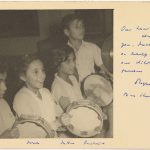 Greeting card from Dr. Siegfried Lehmann to Martha Sharp, circa 1955 Israel 6