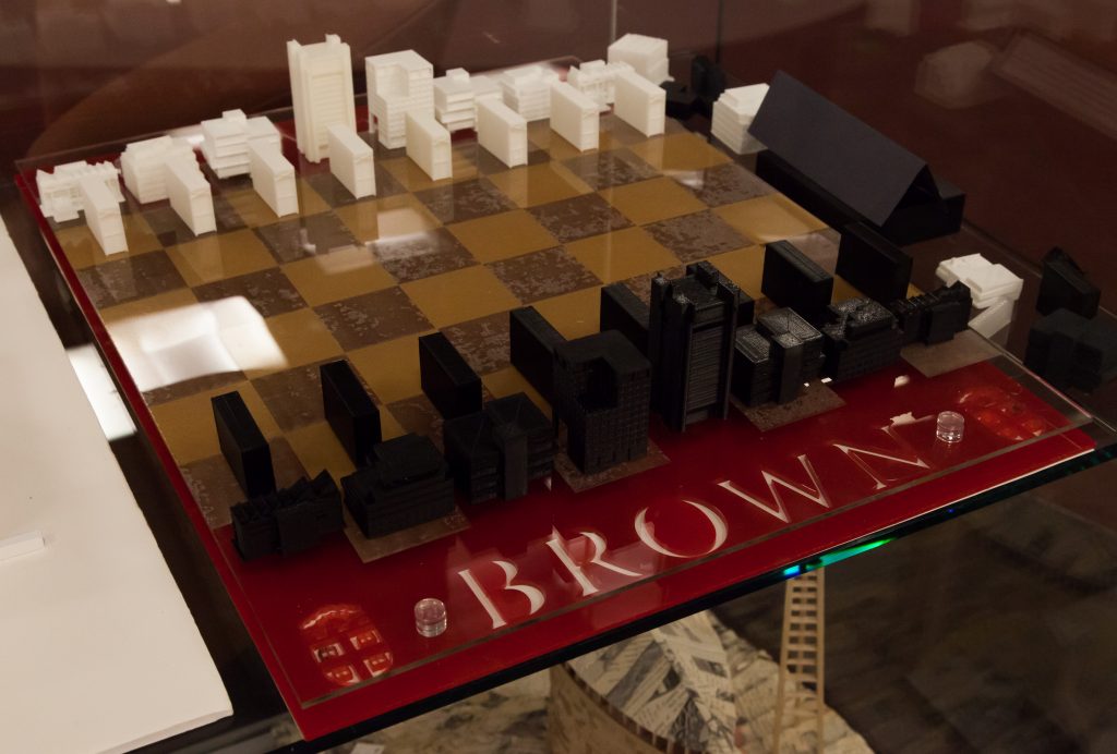 Brown University chess board