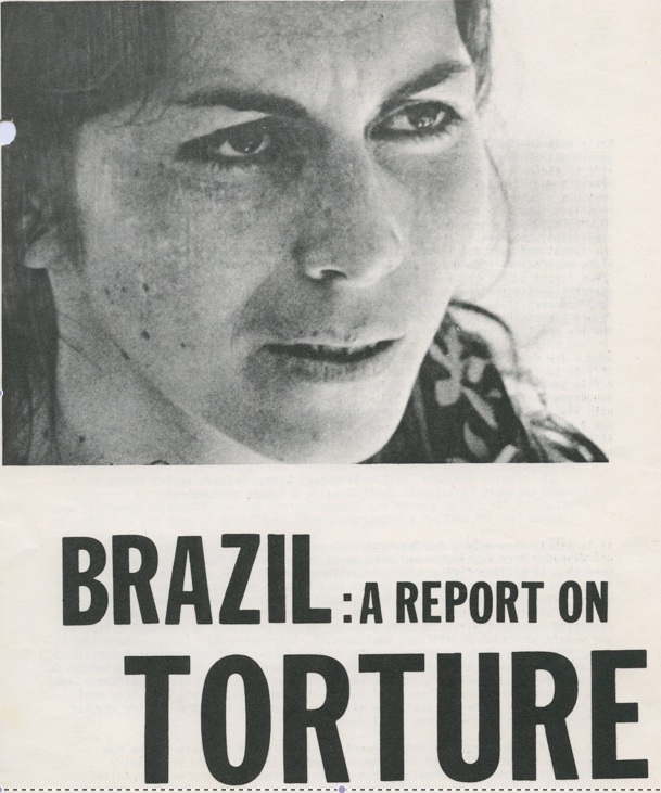 Pamphlet from screening of Brazil: A Report on Torture