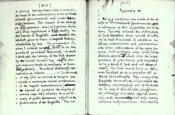 Materials for a History of the Baptists in Rhode Island, Appendix III