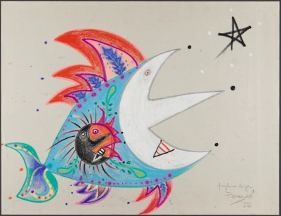 Totem fálico mayor Abacuá. Serie Espejismos del Karibe.