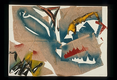 Diapositivas de L’occhio, il lupo, la luna nell’imbuto cosmico [El ojo, el lobo, la luna en el embudo cósmico]. Serie Fotoglifos.