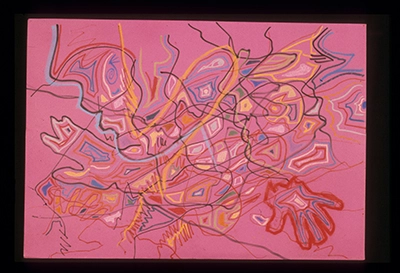 Diapositivas de L’occhio, il lupo, la luna nell’imbuto cosmico [El ojo, el lobo, la luna en el embudo cósmico]. Serie Fotoglifos.