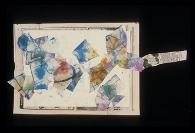 Diapositivas de L’occhio, il lupo, la luna nell’imbuto cosmico [El ojo, el lobo, la luna en el embudo cósmico]. Serie Fotoglifos.