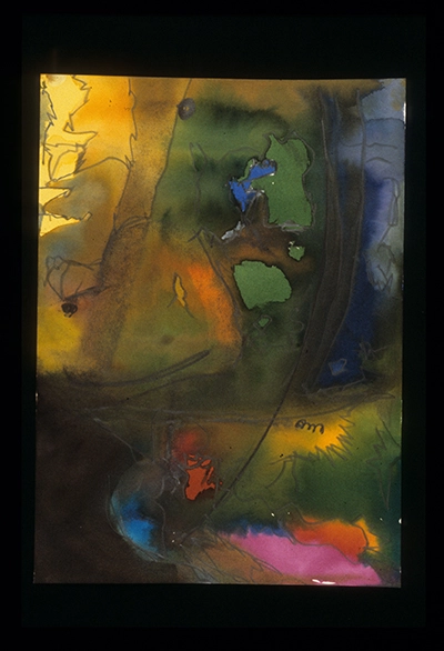 Diapositivas de L’occhio, il lupo, la luna nell’imbuto cosmico [El ojo, el lobo, la luna en el embudo cósmico]. Serie Fotoglifos.