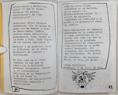 “Glifostanfordtroniks” de Fernando Birri. Pinturas electrónicas.