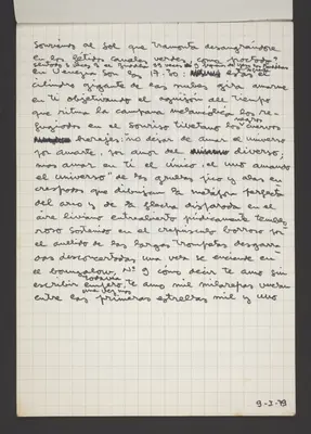 Viaggio in India e Nepal. Mandalas y poemas, Del block a quadretti [Viaje a la India y Nepal. Mandalas y poemas. Del cuaderno cuadriculado].