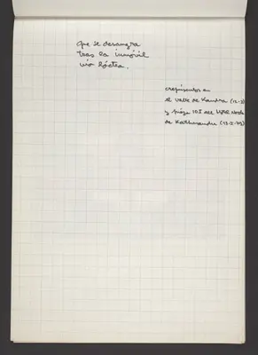 Viaggio in India e Nepal. Mandalas y poemas, Del block a quadretti [Viaje a la India y Nepal. Mandalas y poemas. Del cuaderno cuadriculado].