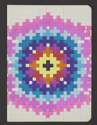 Viaggio in India e Nepal. Mandalas y poemas, Del block a quadretti [Viaje a la India y Nepal. Mandalas y poemas. Del cuaderno cuadriculado].