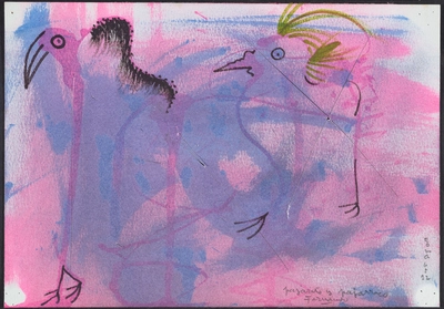 Pajarito y pajarraco. Serie Espejismos del Karibe.