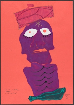 El-[Rey]-de-costillas llega (Tu'u Ko Iho).Triptico del Rey Hotu Matu'a. Proyecto Isla de Pascua. Mahatu o'te mata'a [The King with Skeletal Appearance Arrives (Tu'u Ko Iho). Triptych of the King Hotu Matu'a. Easter Island Project. Third of the Month].