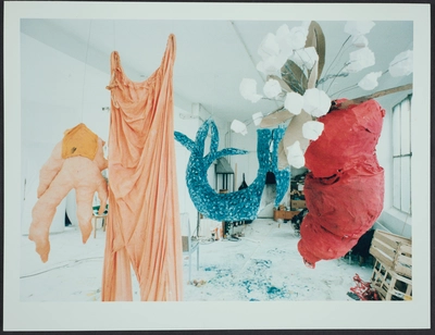 Photos of the installation and performance of Fernando Birri: Ars Magna Lucis et Umbrae. European Media Art Festival, 1992.