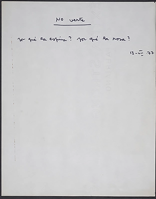 Ahora sé lo que quiere decir llagado de amor, yo estoy [Now I Know What Wounded by Love Means, I Am]