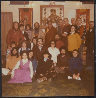 Fernando Birri pictured with the Dalai Lama