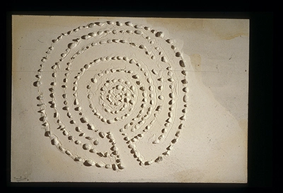 Slides from L’Occhio, Il Lupo, La Luna Nell’Imbuto Cosmico [The Eye, the Wolf, the Moon in the Cosmic Funnel]. Serie Fotoglifos [Photoglyphs Series]