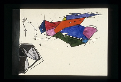 Slides from L’Occhio, Il Lupo, La Luna Nell’Imbuto Cosmico [The Eye, the Wolf, the Moon in the Cosmic Funnel]. Serie Fotoglifos [Photoglyphs Series]