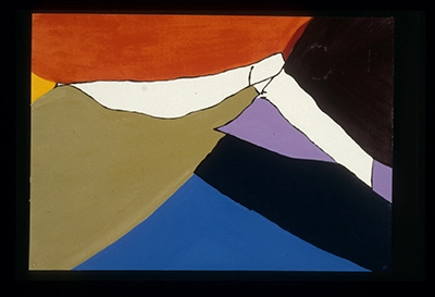 Slides from L’Occhio, Il Lupo, La Luna Nell’Imbuto Cosmico [The Eye, the Wolf, the Moon in the Cosmic Funnel]. Serie Fotoglifos [Photoglyphs Series]