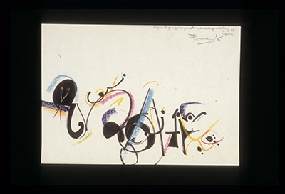 Slides from L’Occhio, Il Lupo, La Luna Nell’Imbuto Cosmico [The Eye, the Wolf, the Moon in the Cosmic Funnel]. Serie Fotoglifos [Photoglyphs Series]