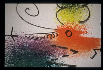 Slides from L’Occhio, Il Lupo, La Luna Nell’Imbuto Cosmico [The Eye, the Wolf, the Moon in the Cosmic Funnel]. Serie Fotoglifos [Photoglyphs Series]