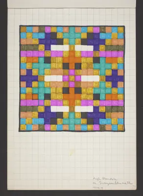 Viaggio in India e Nepal. Mandalas y poemas, Del block a quadretti [Journey in India and Nepal. Mandalas and Poems, From the Quadrille Notebook].