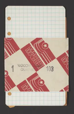 Viaggio in India e Nepal. Mandalas y poemas, Del block a quadretti [Journey in India and Nepal. Mandalas and Poems, From the Quadrille Notebook].