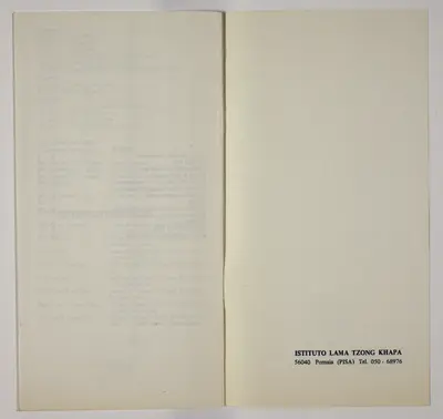 Viaggio in India e Nepal. Mandalas y poemas, Del block a quadretti [Journey in India and Nepal. Mandalas and Poems, From the Quadrille Notebook].