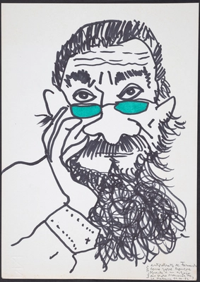 Autorretrato de Fernando como pobre hombre (frente a un espejo del Hotel Nacional de La Habana) [Self-portrait of Fernando as a poor man (in front of a mirror at the Hotel Nacional de La Habana)]