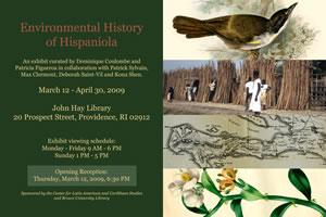 exhibit poster for the Environmental History of Hispaniola