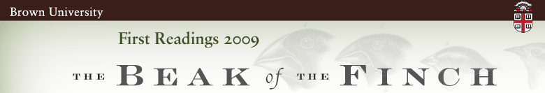 First Readings 2009: The Beak and the Finch
