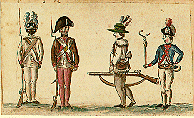 American foot soldiers during the Yorktown campaign