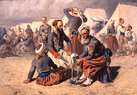 Zouaves in camp