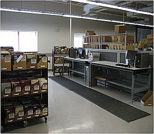processing room and work stations