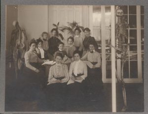 a group of women students