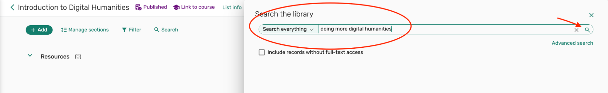 example showing book keywords, Doing more digital humanities