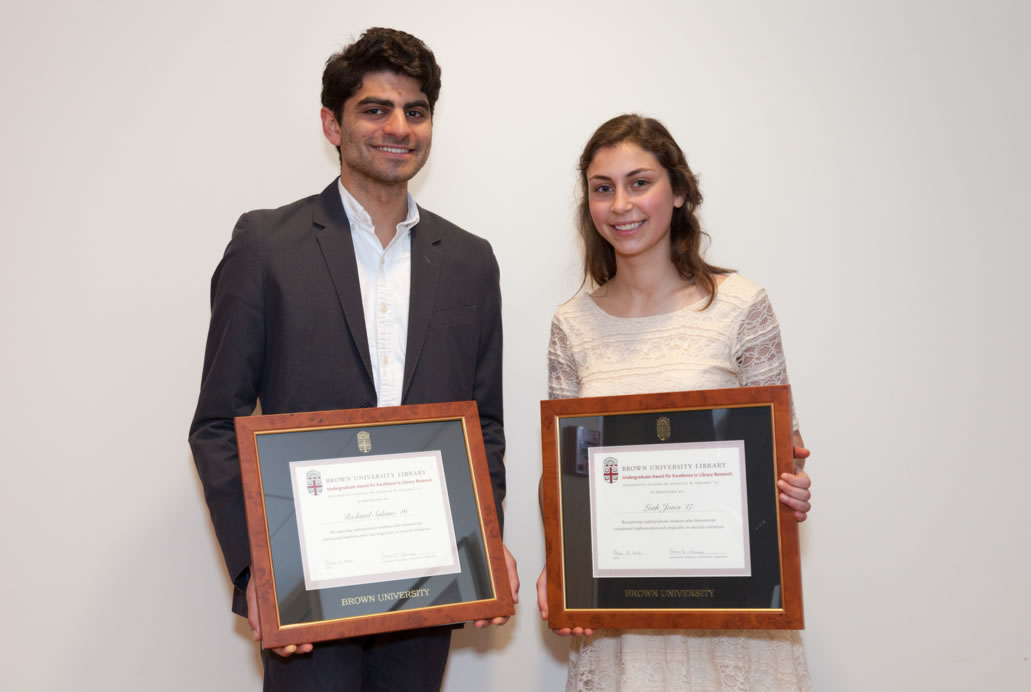Leah Jones '17 and Richard Salamé '16 